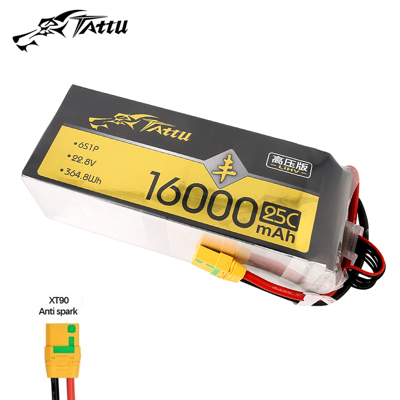 Drone Zll Rc - Batería LiPo TATTU de 16000mAh 25C