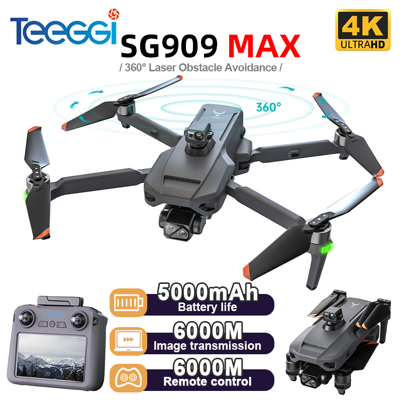 Drone Rc Foldable - Teeggi SG909 MAX GPS Drone con