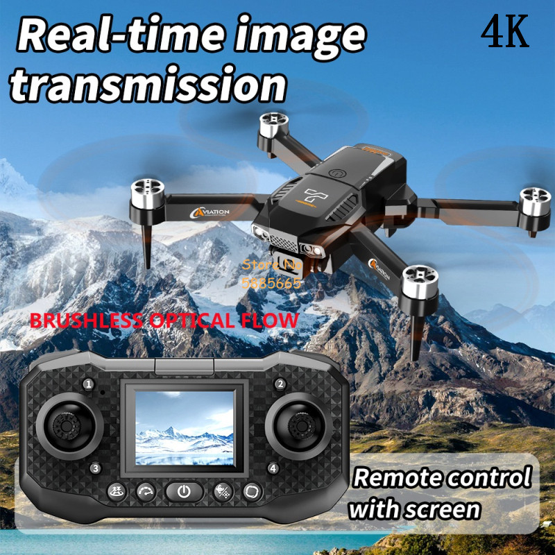 Drone Rc Foldable - 4K Cámara dual Flujo óptico Sin