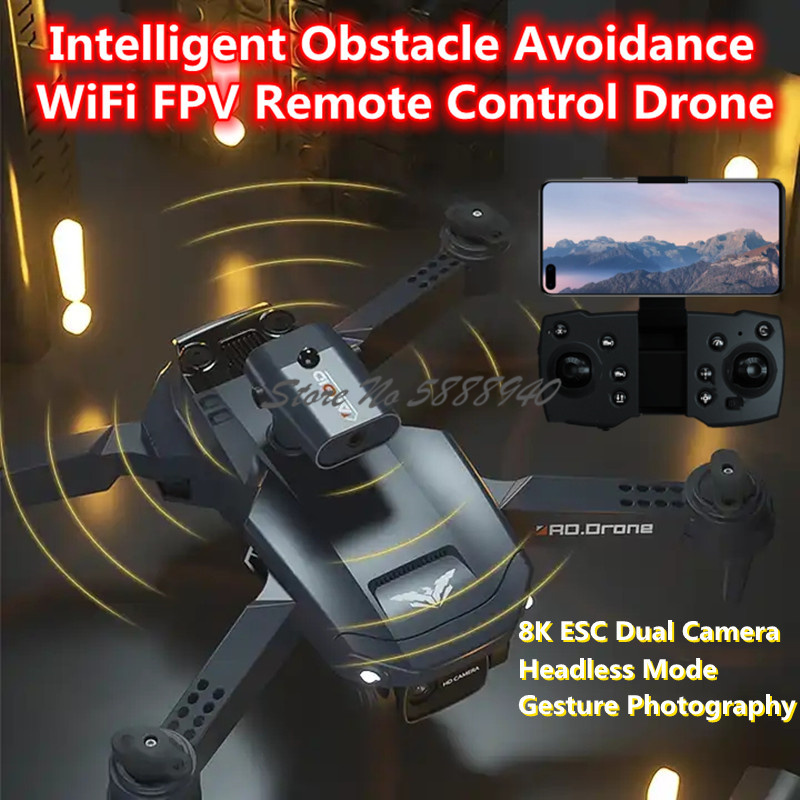 Drone Smart Rc Foldable - Dron inteligente plegable con Control remoto