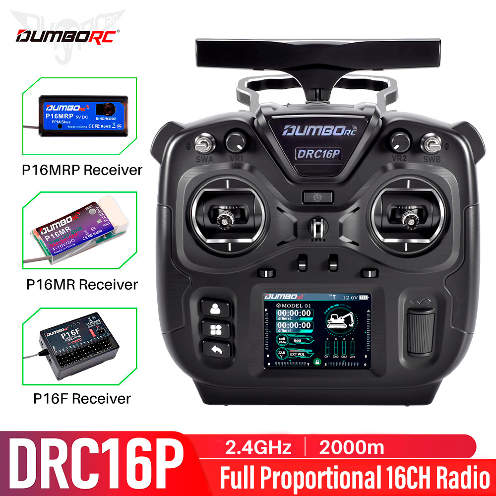 Drone Rc Jet - Transmisor RC DUMBORC DRC16P de 16