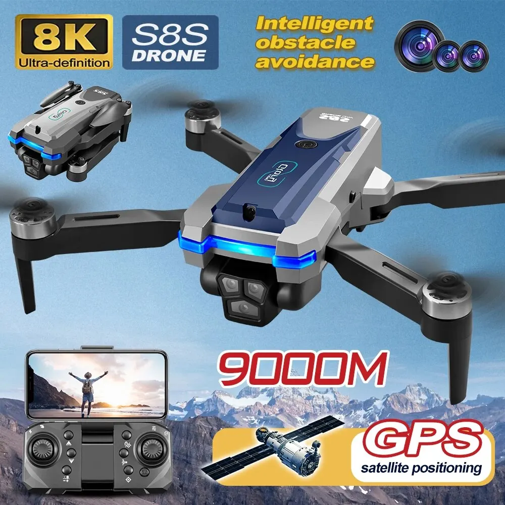Drone Rc Foldable - Dron plegable S8S con GPS, 5G,