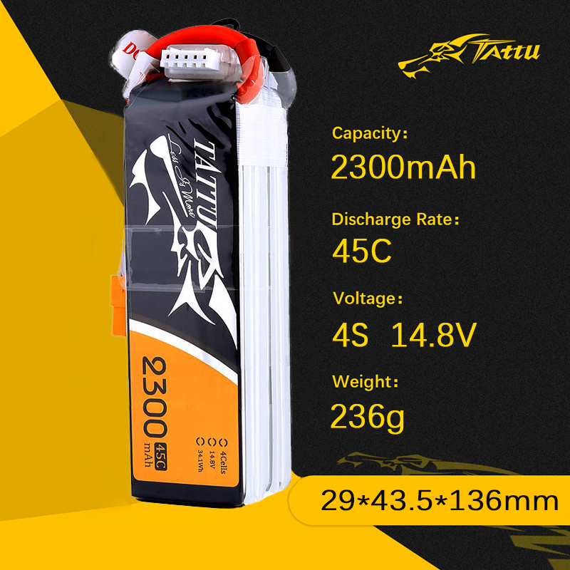 Batería Lipo TATTU de 2300mAh  - Drone Zll Rc reseña y precio