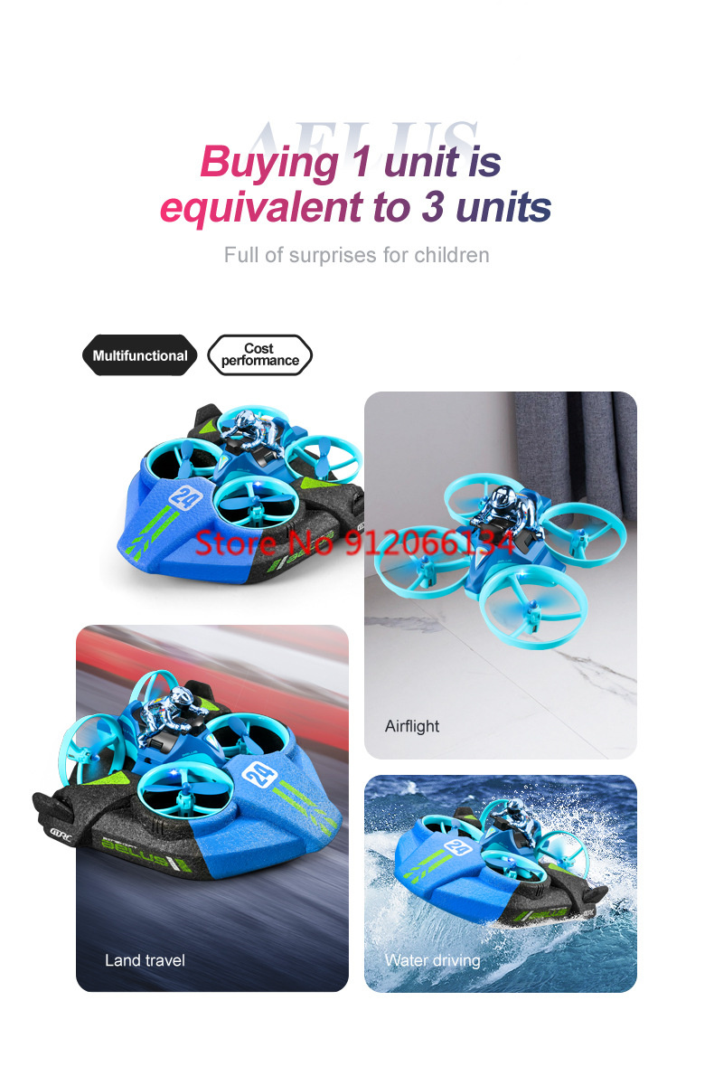 Avión, coche y barco RC 2.4G 3 - Drone Rc Game reseña y precio
