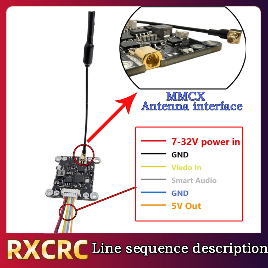 Módulo RXCRC 5.8G 48CH 1.6W VT - Drone Rc Airplane reseña y precio