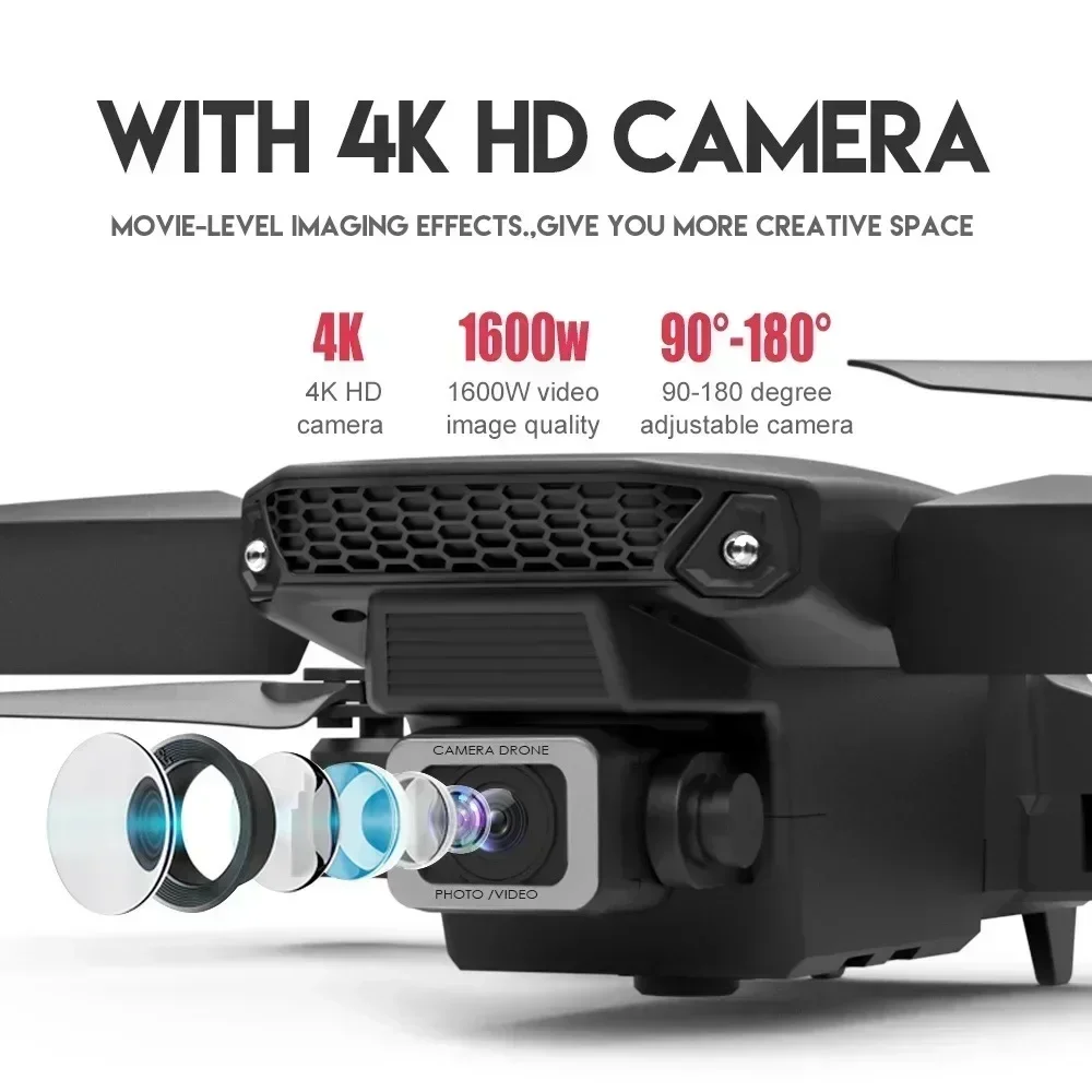 E88 Pro WIFI FPV Drone gran an - Drone Rc Foldable reseña y precio