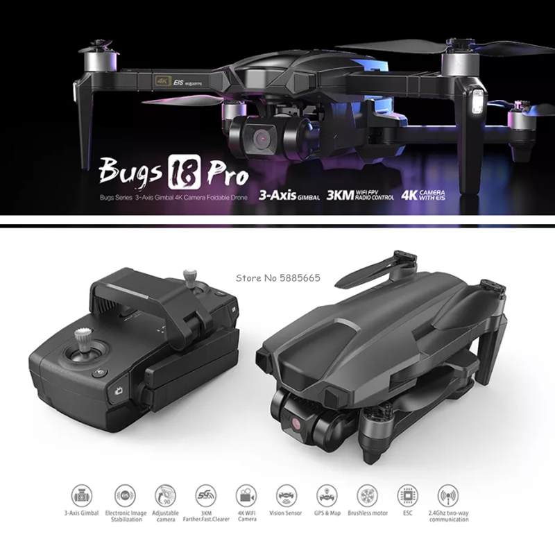 Profesional 4K GPS retorno FPV - Drone Smart Rc Foldable reseña y precio