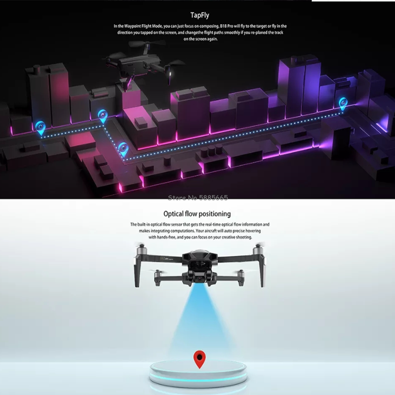 Profesional 4K GPS retorno FPV - Drone Smart Rc Foldable reseña y precio