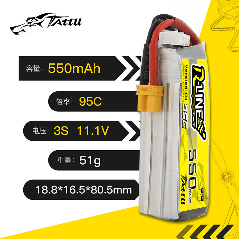Batería Lipo TATTU R-LINE 1,0  - Drone Zll Rc reseña y precio