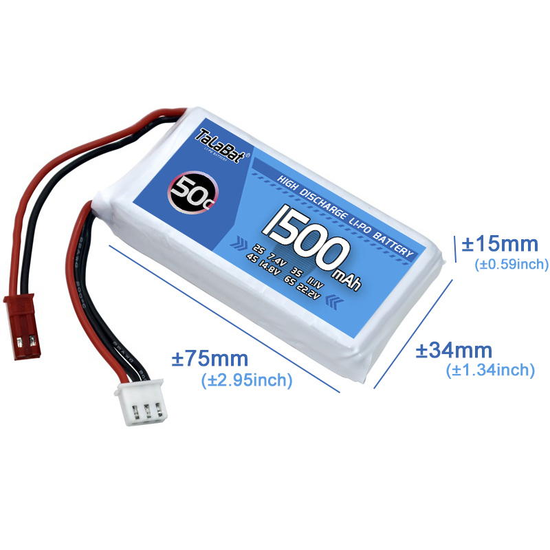 3 uds TalaBat 50C 1500mAh 7,4  - Drone Zll Rc reseña y precio