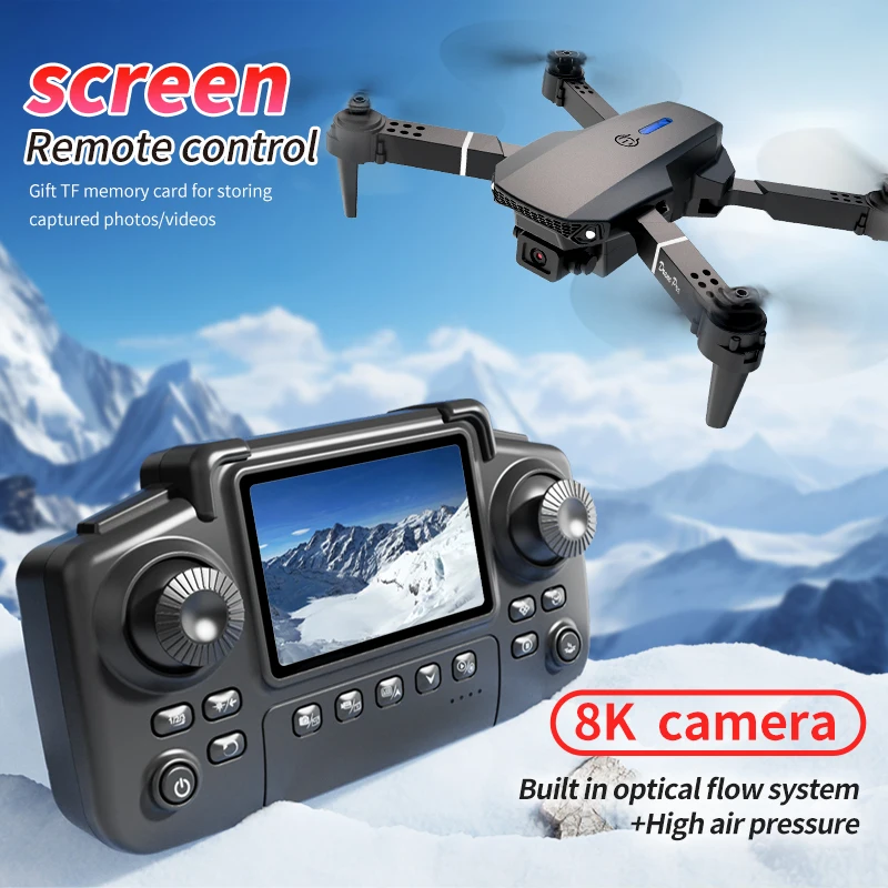Dron E88 PRO con Pantalla, Cám - Drone E88Pro Rc 4K reseña y precio